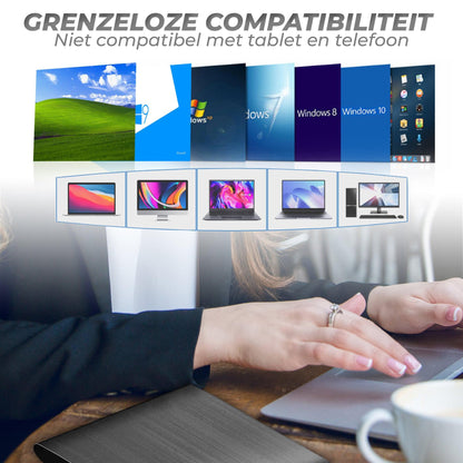 Afbeelding met titel Grenzeloze compatibiliteit, niet compatibel met tablet en telefoon, Windows XP, Windows Vista, Windows 7, Windows 8, Windows 8.1, Windows 10, Windows 11